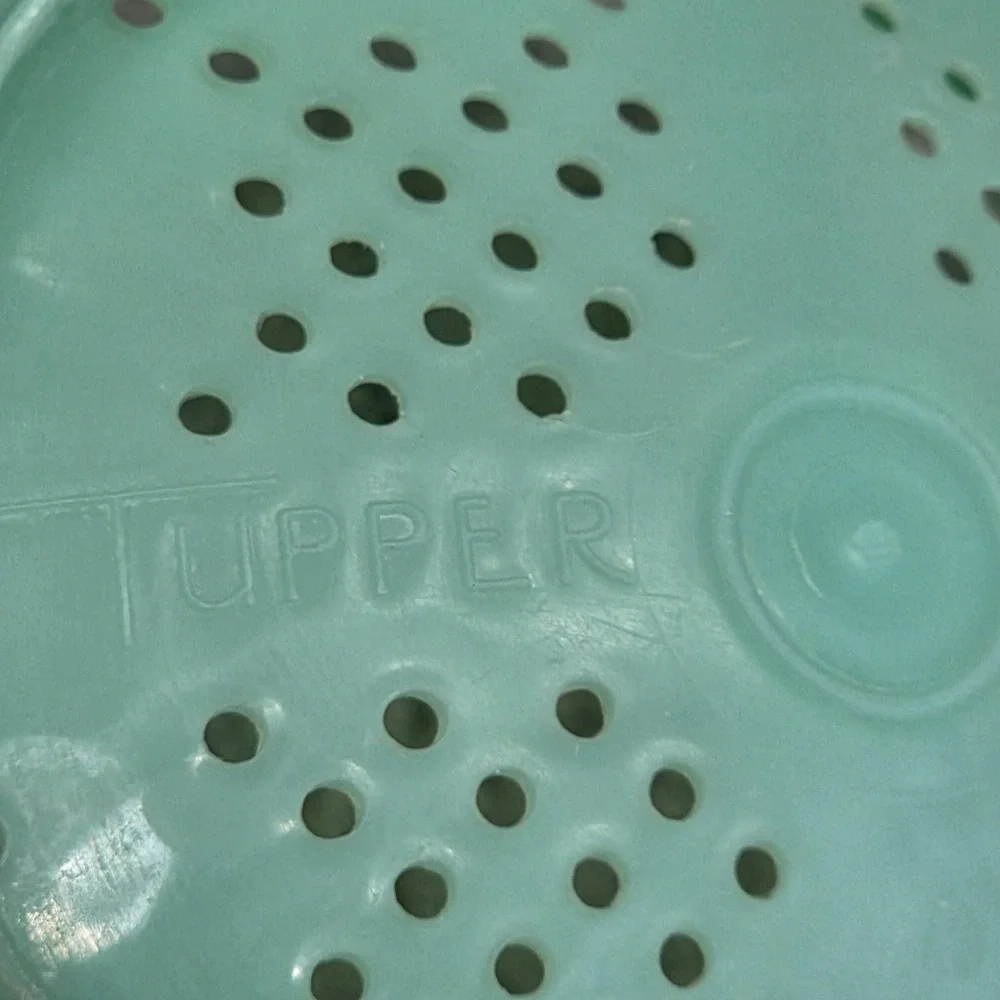 Vintage Tupperware Jadeite Green Colander Strainer‎ Starburst 339-2 Made in USA